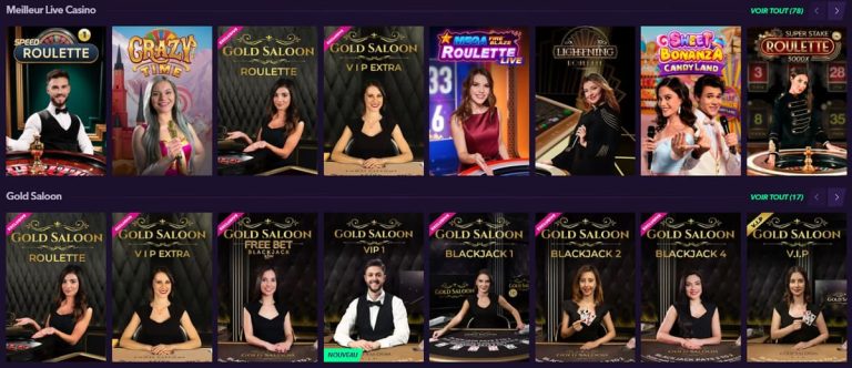 Naobet Casino jeux live